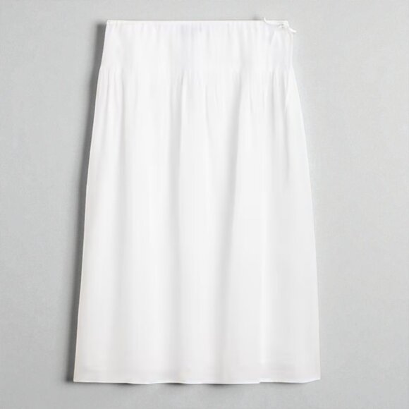 J. Crew Side-tie skirt in ramie Size Medium - Picture 3 of 10